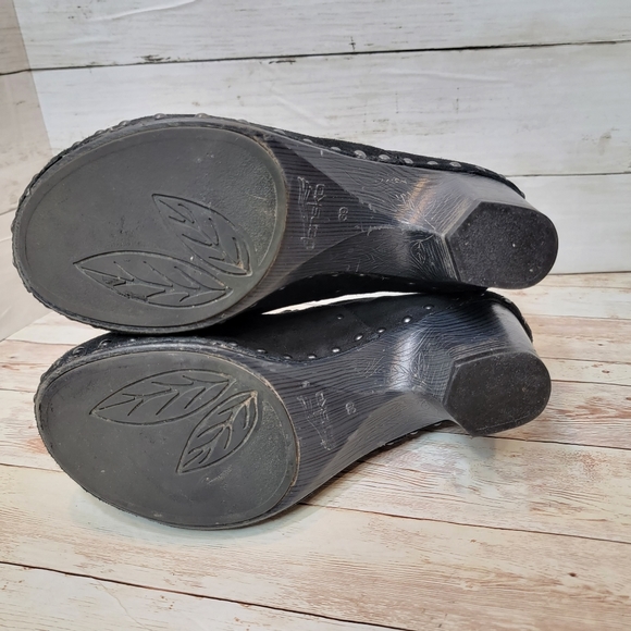 Dansko Nori black suede studded clog heels - Picture 13 of 13
